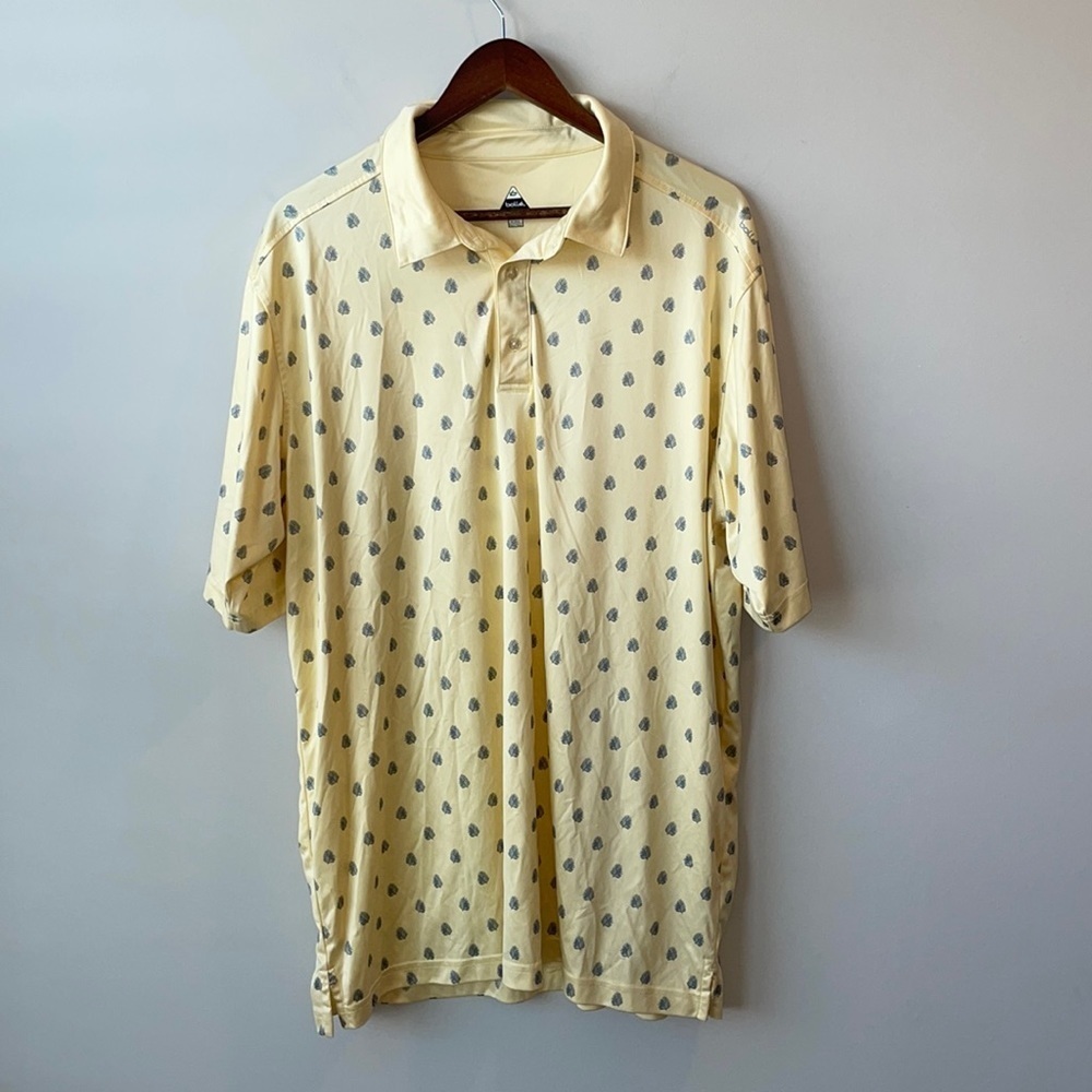 Bolle yellow golf polo shirt men size XXL